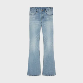 Jean Marco en denim délavé bleu acier