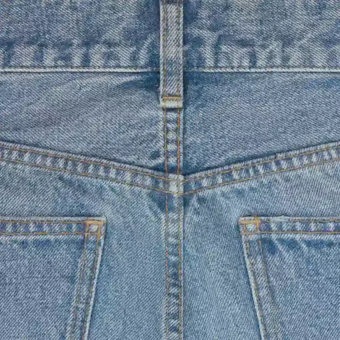 Jean Marco en denim délavé bleu acier
