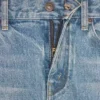 Jean Marco en denim délavé bleu acier