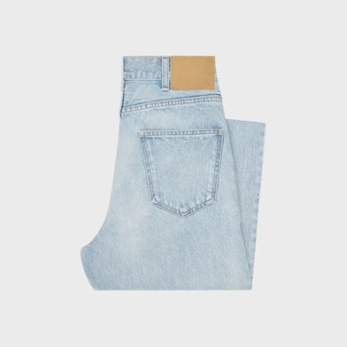 Jean Margaret en denim délavé Anglais