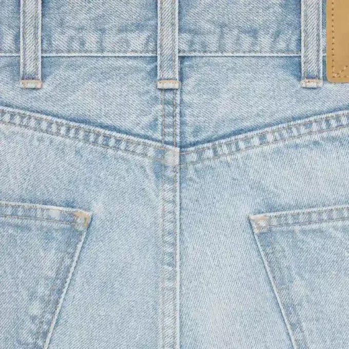 Jean Margaret en denim délavé Anglais