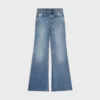 Jean évasé 001 en denim de coton