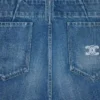 Jean évasé 002 en denim de coton léger