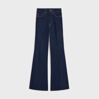 Jean évasé 003 en denim indigo léger