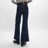 Jean évasé 003 en denim indigo léger