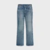 Jean évasé Dylan avec signature en denim de coton