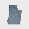 Jean évasé Dylan avec signature en denim de coton