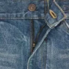 Jean évasé Dylan avec signature en denim de coton