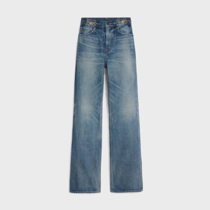 Jean évasé Jane en denim délavé Union