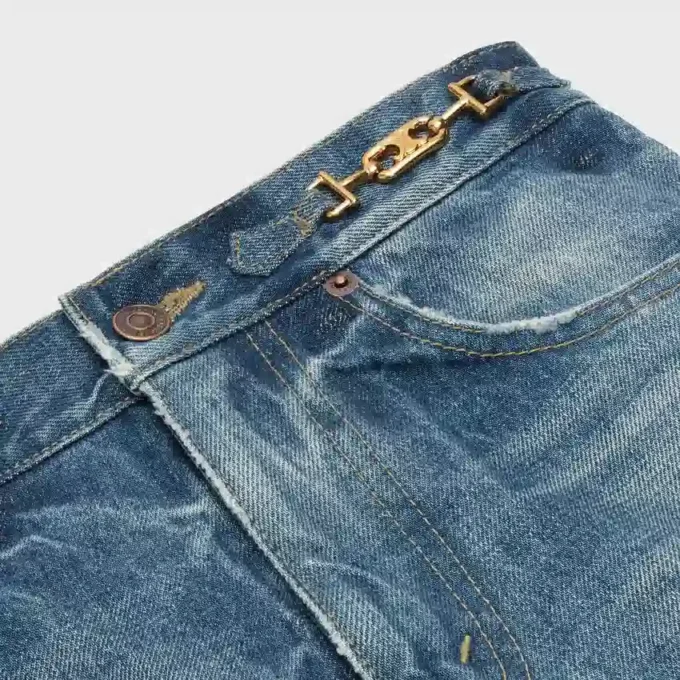 Jean évasé Jane en denim délavé Union