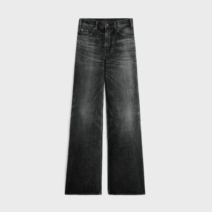 Jean évasé Surf en denim Black Ice Rinse