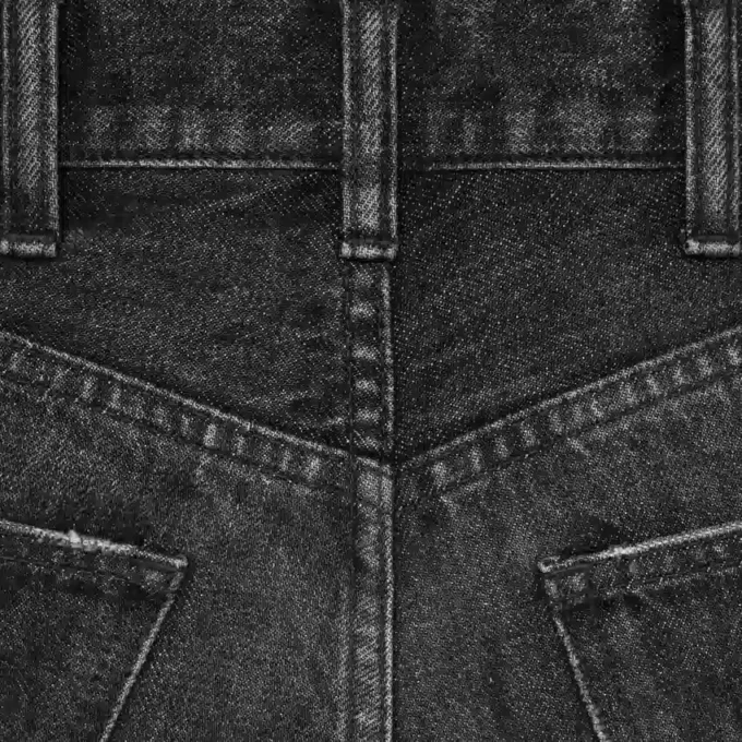 Jean évasé Surf en denim Black Ice Rinse