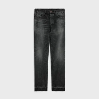 Jean Wesley en denim noir délavé à l&rsquo;eau glacée