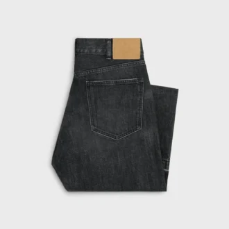 Jean Wesley en denim noir délavé à l&rsquo;eau glacée