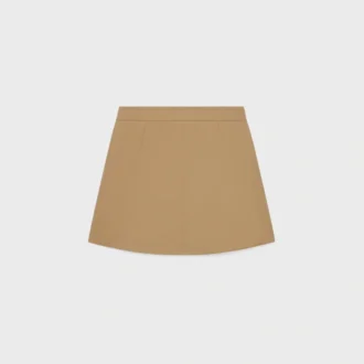 Jupe courte en gabardine de coton