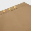 Jupe courte en gabardine de coton