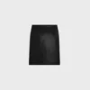 Jupe crayon en cuir d&rsquo;agneau souple