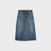 Jupe midi en denim délavé Dark Union