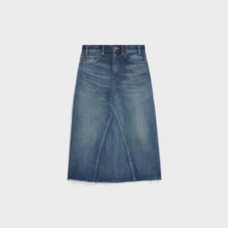 Jupe midi en denim délavé Dark Union