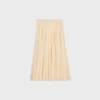 Jupe midi en georgette de soie