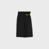 Jupe midi en laine mohair Jupe midi en laine mohair