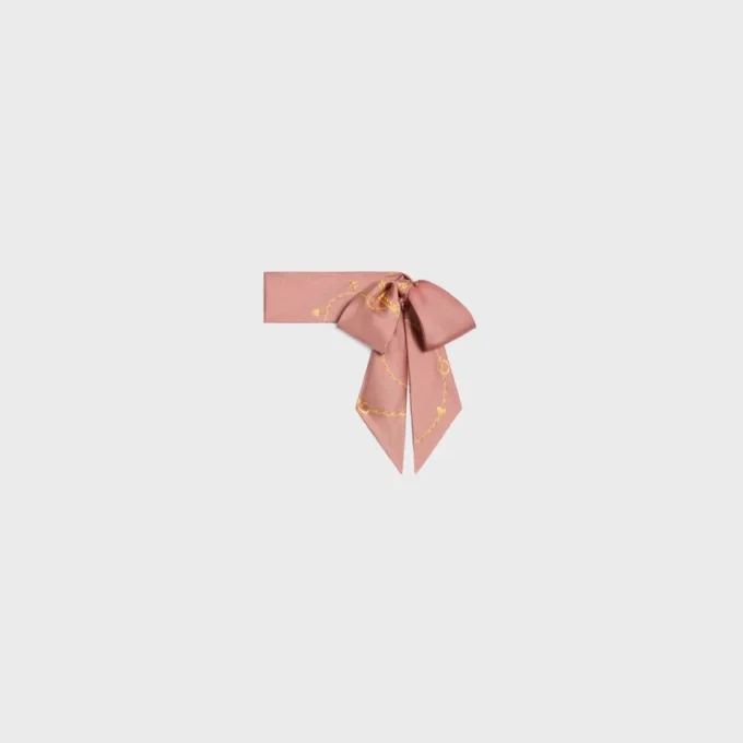 Lavallière en charms, twill de soie