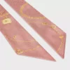 Lavallière en charms, twill de soie