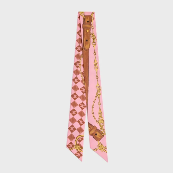 Lavallière en twill de soie