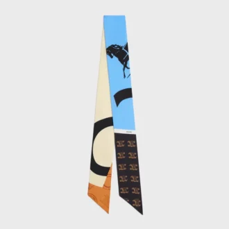 Lavallière en twill de soie