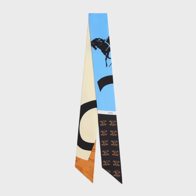 Lavallière en twill de soie
