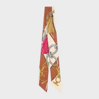 Lavallière en twill de soie