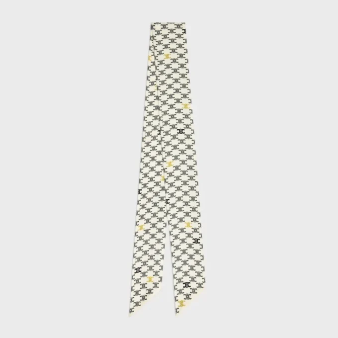 Lavallière en twill de soie