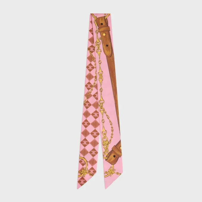 Lavallière en twill de soie