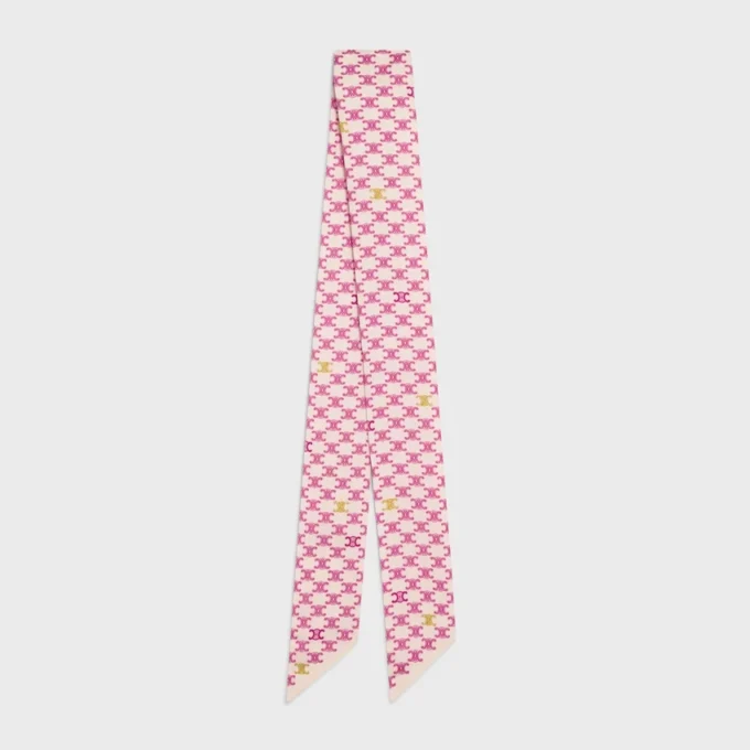 Lavallière en twill de soie