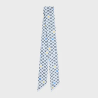 Lavallière en twill de soie