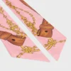Lavallière en twill de soie