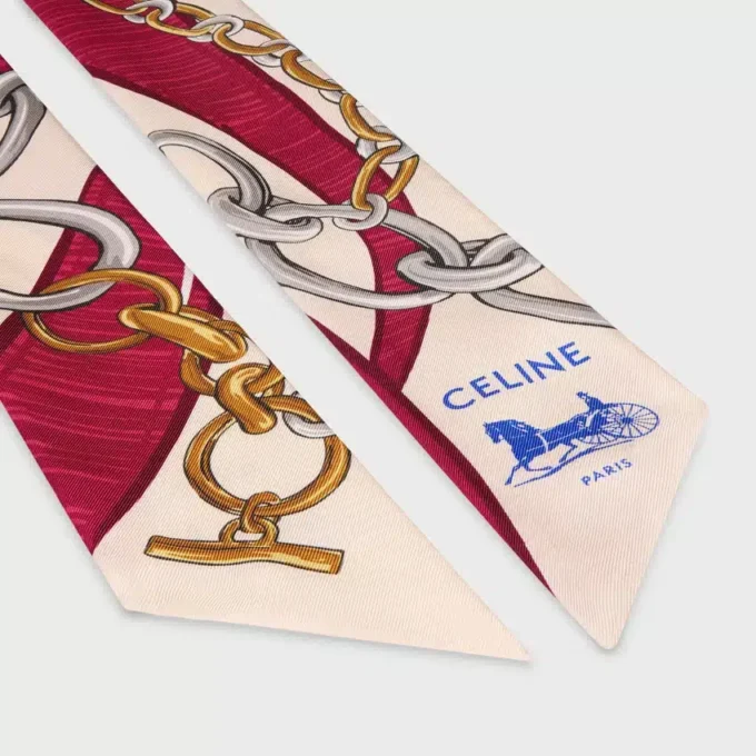 Lavallière en twill de soie