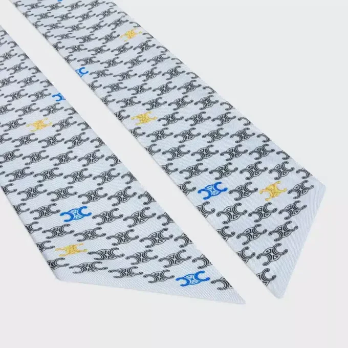 Lavallière en twill de soie