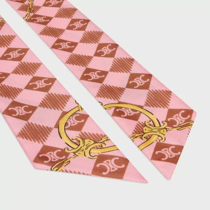 Lavallière en twill de soie