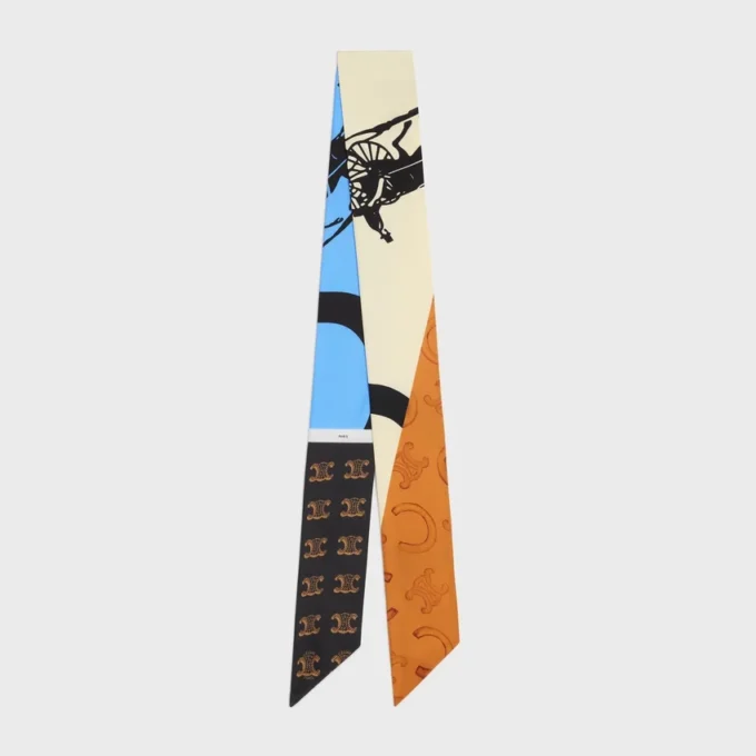 Lavallière en twill de soie