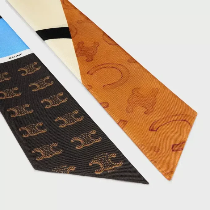 Lavallière en twill de soie
