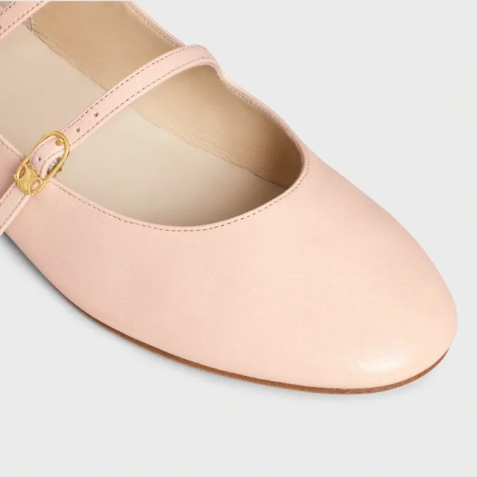 Les Ballerines CELINE Ballerines à double bride en cuir d&rsquo;agneau