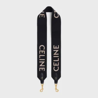 Longue bandoulière en laine avec jacquard CELINE