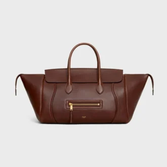 Luggage en cuir d&rsquo;agneau souple et brillant