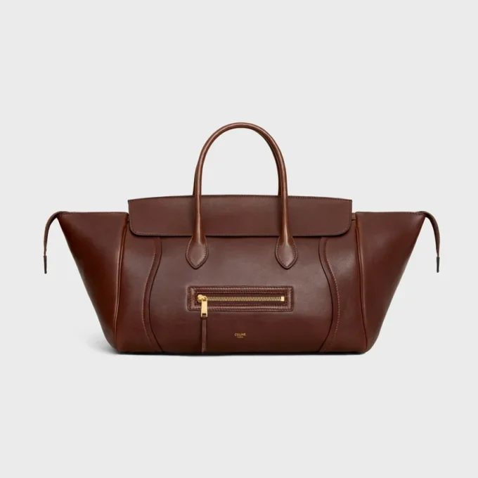 Luggage en cuir d&rsquo;agneau souple et brillant