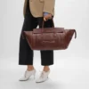 Luggage en cuir d&rsquo;agneau souple et brillant