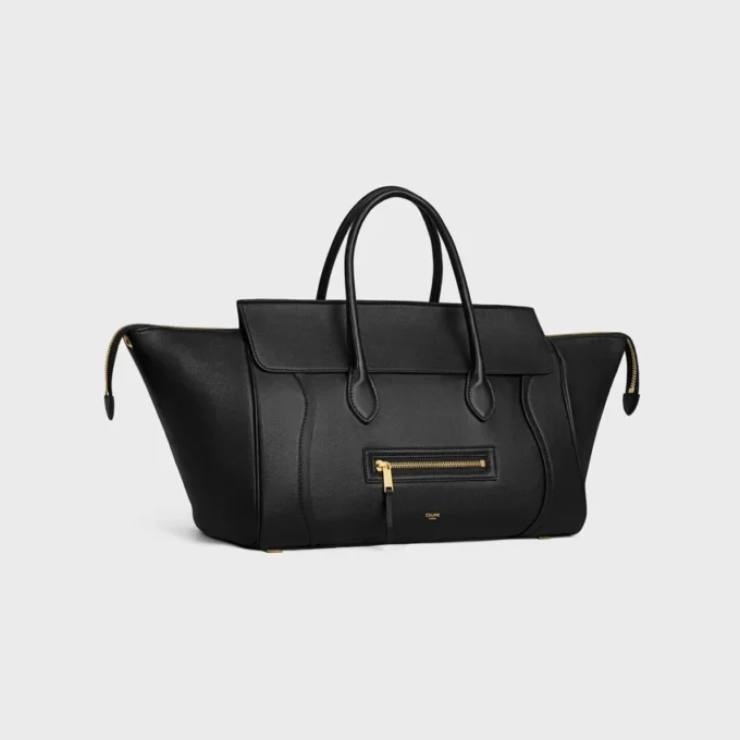 Luggage en cuir d&rsquo;agneau souple et brillant