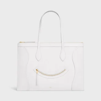Luggage plat en cuir de veau brillant