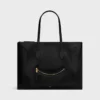Luggage plat en cuir de veau brillant