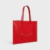Luggage plat en cuir de veau brillant